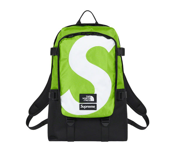 슈프림 X 노스페이스 S 로고 익스페디션 백팩 라임 / Supreme® The North Face® S Logo Expedition Backpack Lime