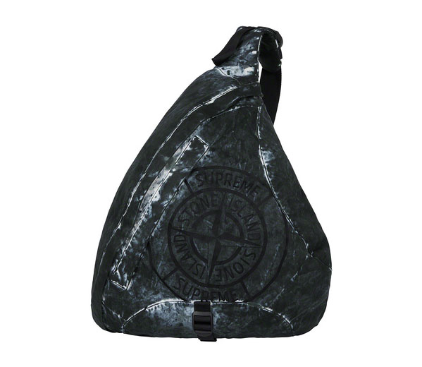 슈프림 X  스톤 아일랜드 페인티드 카모 나일론 숄더 백 블랙 / Supreme X Stone Island Painted Camo Nylon Shoulder Bag Black