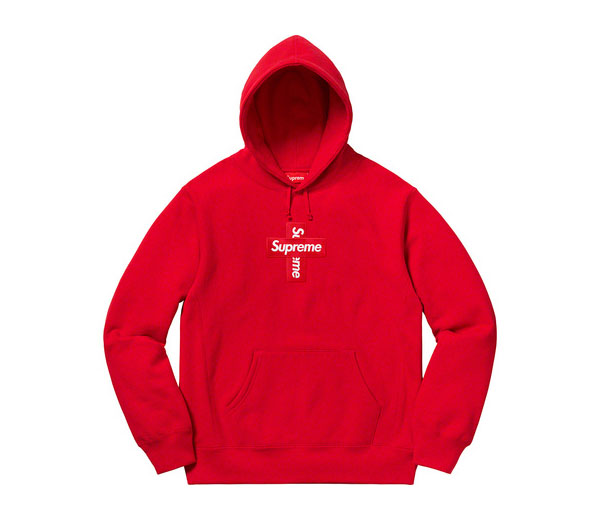 슈프림 크로스 박스로고 후드 스웻셔츠 레드 / Supreme Cross Box Logo Hooded Sweatshirt Red