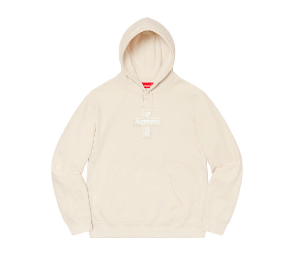 슈프림 크로스 박스로고 후드 스웻셔츠 내츄럴 / Supreme Cross Box Logo Hooded Sweatshirt Natural