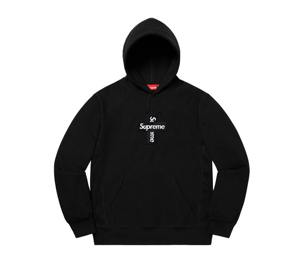 슈프림 크로스 박스로고 후드 스웻셔츠 블랙 / Supreme Cross Box Logo Hooded Sweatshirt Black