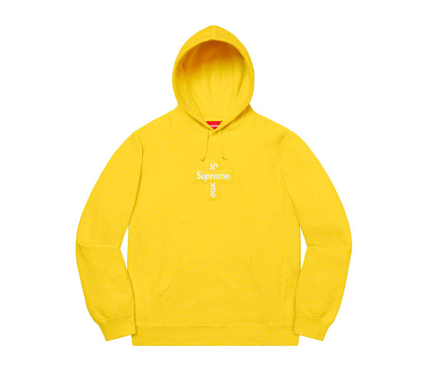 슈프림 크로스 박스로고 후드 스웻셔츠 레몬 / Supreme Cross Box Logo Hooded Sweatshirt Lemon