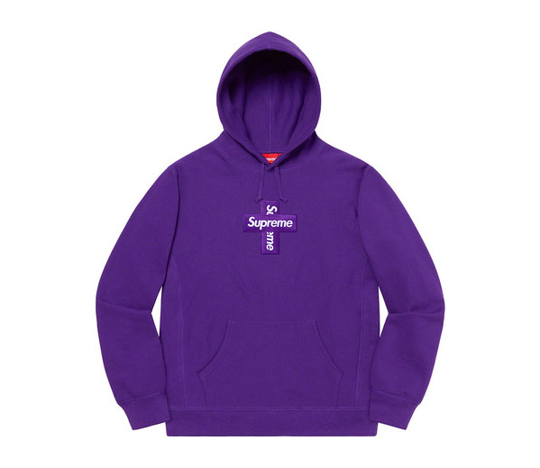 슈프림 크로스 박스로고 후드 스웻셔츠 퍼플 / Supreme Cross Box Logo Hooded Sweatshirt Purple