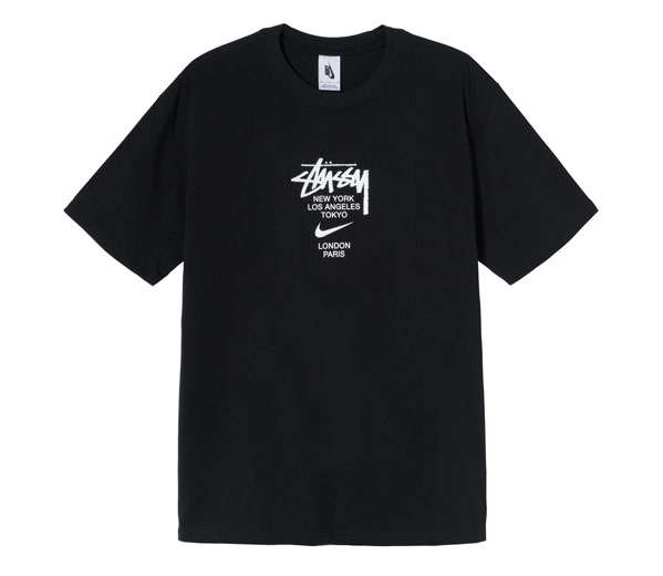 나이키 x 스투시 인터내셔널 티셔츠 블랙 / Nike x Stussy International T-Shirt Black