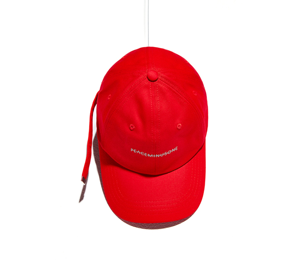 피스마이너스원 코튼 캡 #4 레드 / PMO COTTON CAP #4 RED