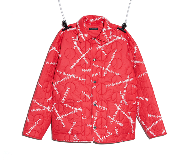피스마이너스원 퀄티드 자켓 #1 레드 / PMO QUILTED JACKET #1 RED