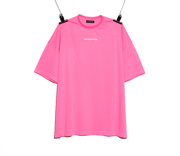 피스마이너스원 매쉬 티셔츠 #1 핑크 / PMO MESH T-SHIRT #1 PINK