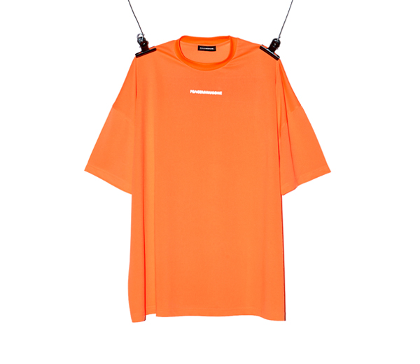 피스마이너스원 매쉬 티셔츠 #1 오렌지 / PMO MESH T-SHIRT #1 ORANGE